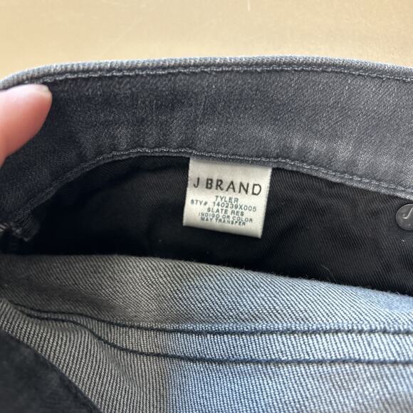 J Brand Jeans Mens sz 33 Slate Gray Tyler Stretch Slim Fit Straight 35 x 28 - Picture 6 of 8